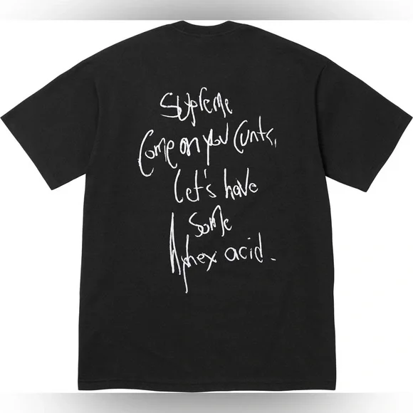 SUPREME Aphex Twin Windowlicker Tee Black T-Shirt SS25 Men’s Size XL